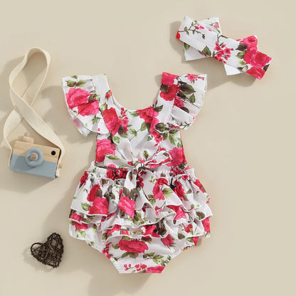Baby Girls Summer Denim Romper Clothes Dress Newborn Onesie Sunsuit 3 6 9 12 18 Months One-Piece Jumpsuits Outfits