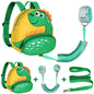 Accmor Toddler Harness Backpack Leash, Cute Dinosaur Backpacks with Anti Lost Wrist Link, Cute Mini Child Backpack Wristband Tether Strap and Protection Leashes for Boys Girls Aged 1-3 Years