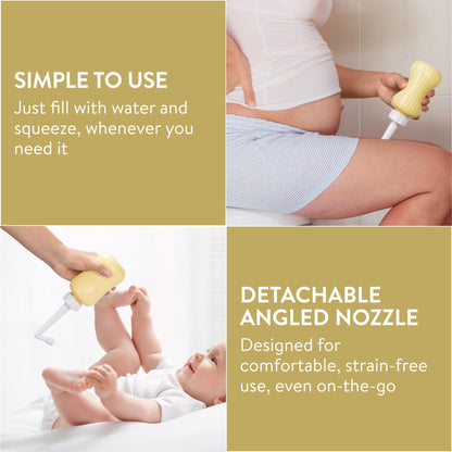 Peri Bottle - Postpartum and Perineal Care - FSA HSA Eligible - Portable Hand Held Travel Bidet Sprayer for Women or Men - Handheld Jet Spray Bottle for Toilet - Pack of 1 - Blue
