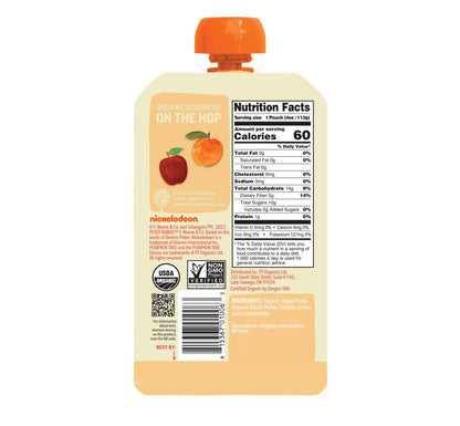 Peter Rabbit Organics Fruit Vegetable, Squeezable Pouches, 4 Ounce (Pack of 18)