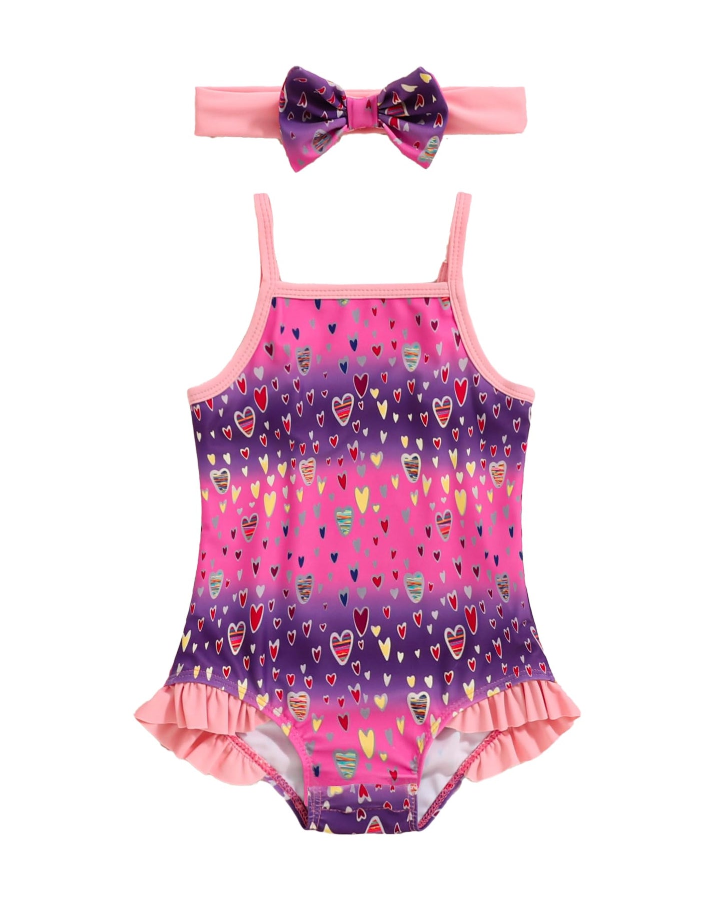 Mioglrie Toddler Baby Girl Swimsuit Infant Bathing Suits Summer Beach Swim Suit Newborn One Piece Swimwear for Girls