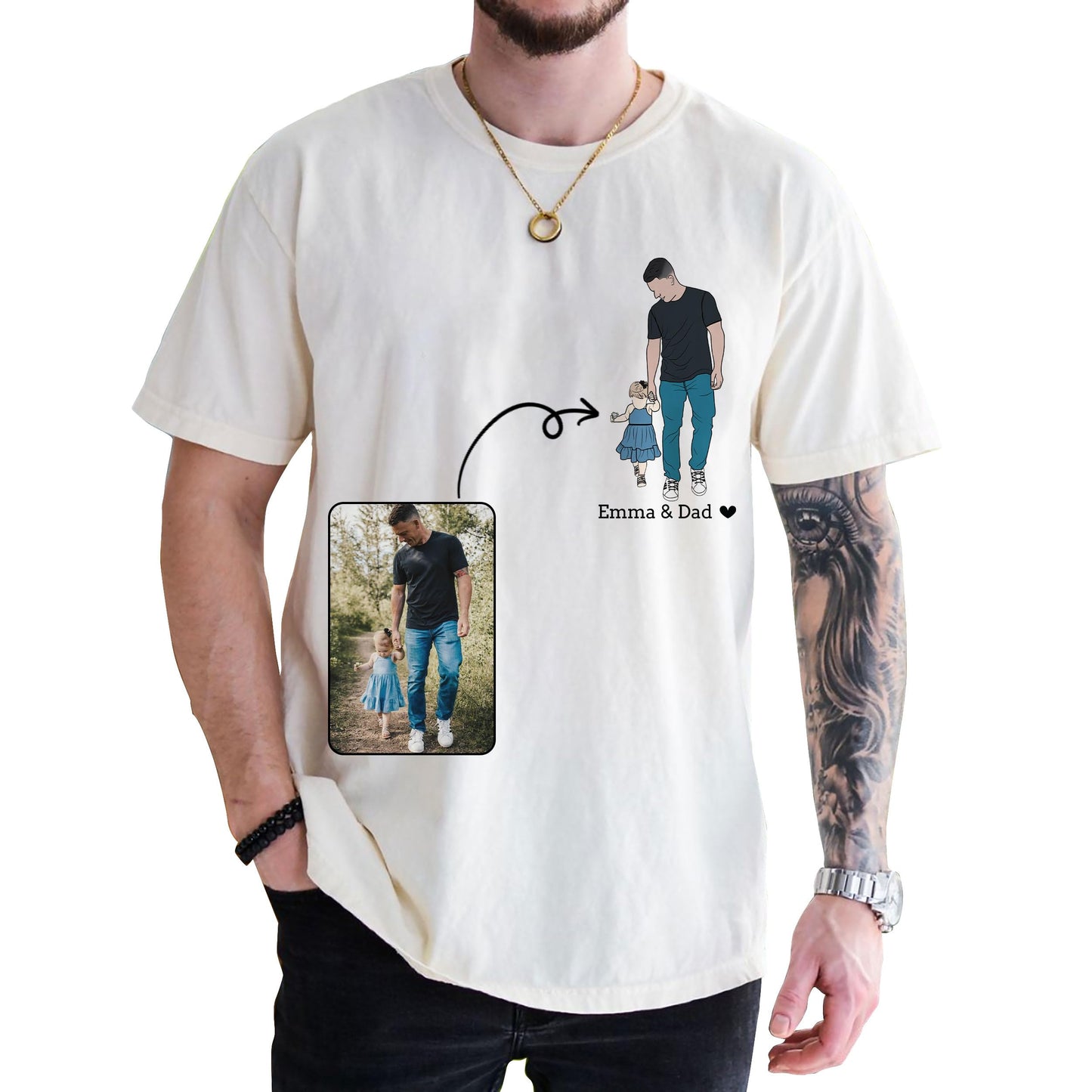 Personalized Fathers Day Shirts for Dad, Grandpa Shirt with Grandkids Names, Gifts for Dad Hunting Fishing