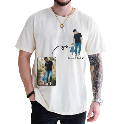 Personalized Fathers Day Shirts for Dad, Grandpa Shirt with Grandkids Names, Gifts for Dad Hunting Fishing