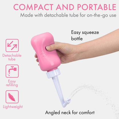 Peri Bottle - Postpartum and Perineal Care - FSA HSA Eligible - Portable Hand Held Travel Bidet Sprayer for Women or Men - Handheld Jet Spray Bottle for Toilet - Pack of 1 - Blue