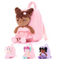 Lazada Girls Backpack with Doll Toddler Toys Baby Girls Gifts Rag Dolls 9.5“