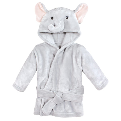 Hudson Baby Unisex Baby Plush Bathrobe and Toy Set