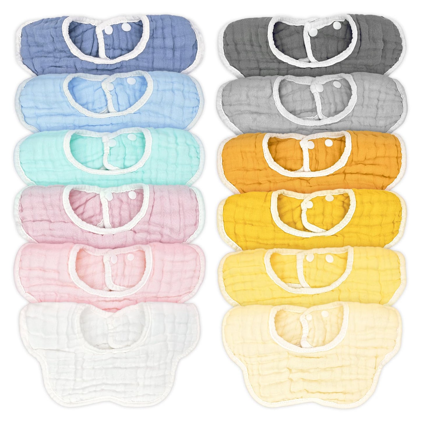Baby Bibs Muslin Drool Teething Drooling Bibs for Baby Girl Boy Muslin Cotton