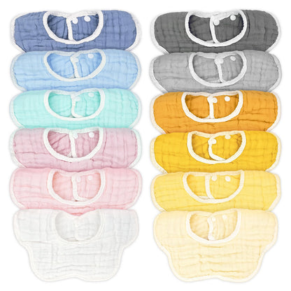 Baby Bibs Muslin Drool Teething Drooling Bibs for Baby Girl Boy Muslin Cotton