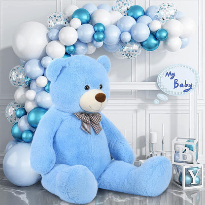 MaoGoLan Giant Big Teddy Bear 4 Feet 47 inch Life Size Tan Plush Bear Brown Stuffed Animal for Children Boyfriend