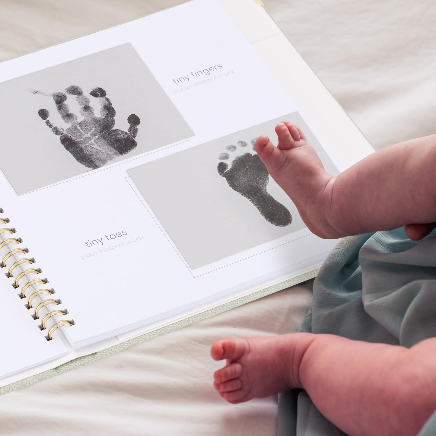 Keepsake Baby Memory Book for Boys and Girls – Timeless First 5 Year Baby Book With Photoslots – Cute Journal Scrapbook or Photo Album - Record a Milestone for Every Event from Birth to Age 5