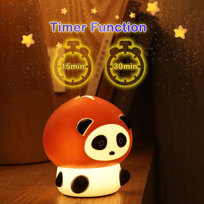 Cute Frog Night Light for Kids, Color Changeable Soft Silicone Sleeping Night Lamp for Nursery, Dimmable Timer Rechargeable Colorful Baby's Light Room Decor Children Gifts