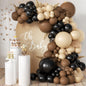155Pcs Sage Green White Gold Balloon Garland Arch Kit with Gold Confetti Balloons for Graduation Baby Shower Decor Happy Birthday Party Wedding Jungle Decorations