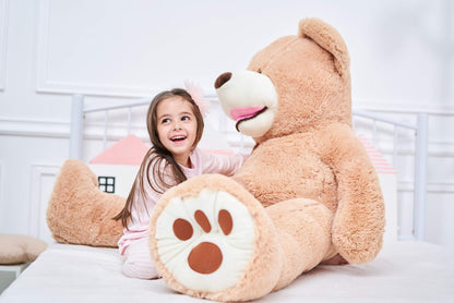 IKASA Giant Teddy Bear Plush Toy Stuffed Animals(Brown,78 inches)