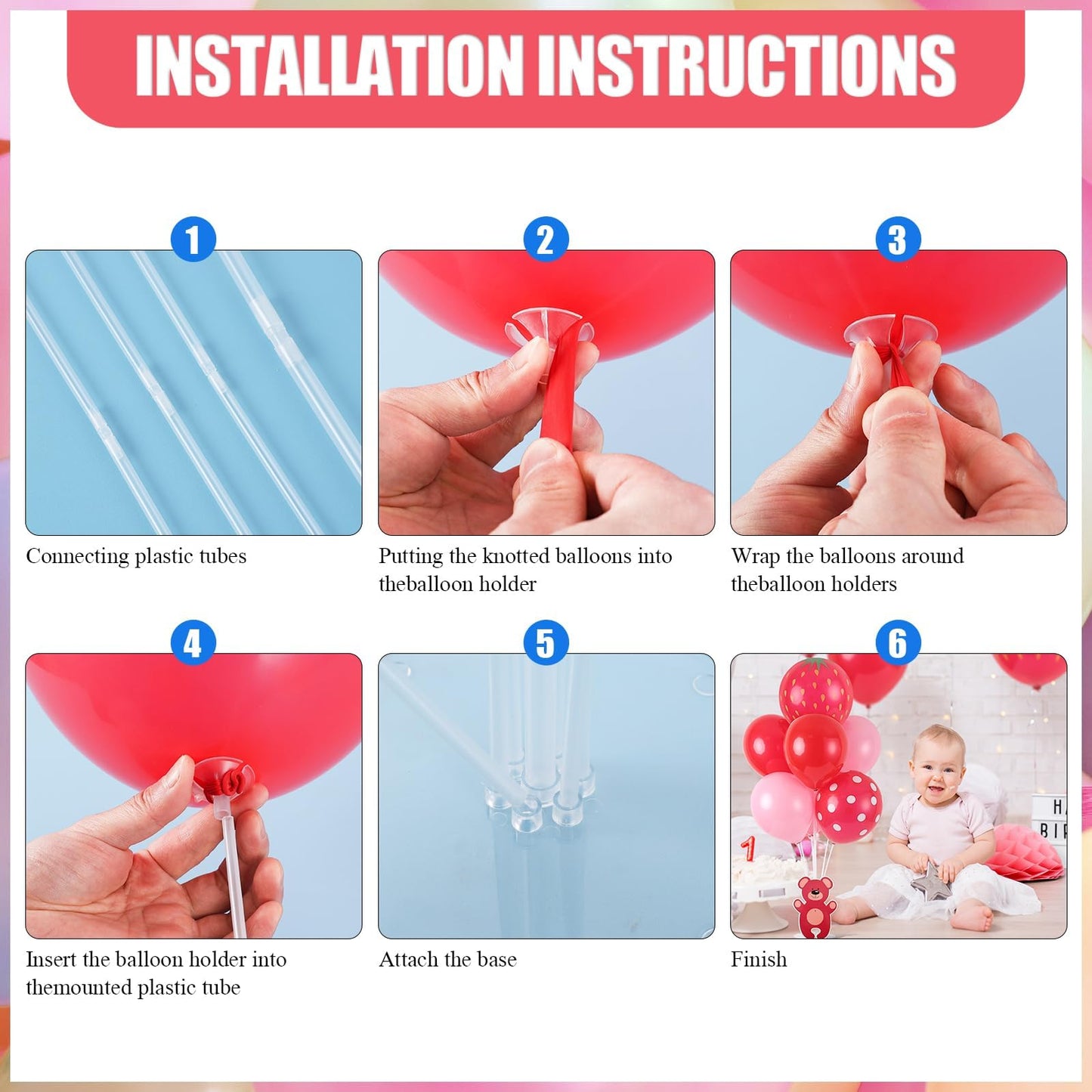 4 Sets Balloon Stand Kit for Table Bear Baby Shower Tables Centerpieces with Balloon Boy Baby Shower Decorations for Bear Theme Gender Reveal Birthday Party Table Decorations Supplies (Brown Bear, 4)