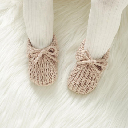 mimixiong Baby Booties Newborn Infant Sock Shoes Hand Knitting Crochet Boy and Girl Cozy Shoes