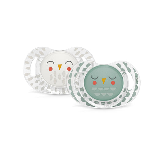 Suavinex Bonhomia SX PRO Physiological Pacifier, Supports Breastfeeding Babies, Pacifiers 18+ Months, 2 Pack Baby Pacifier, Baby Accessories, (Pink/Beige)