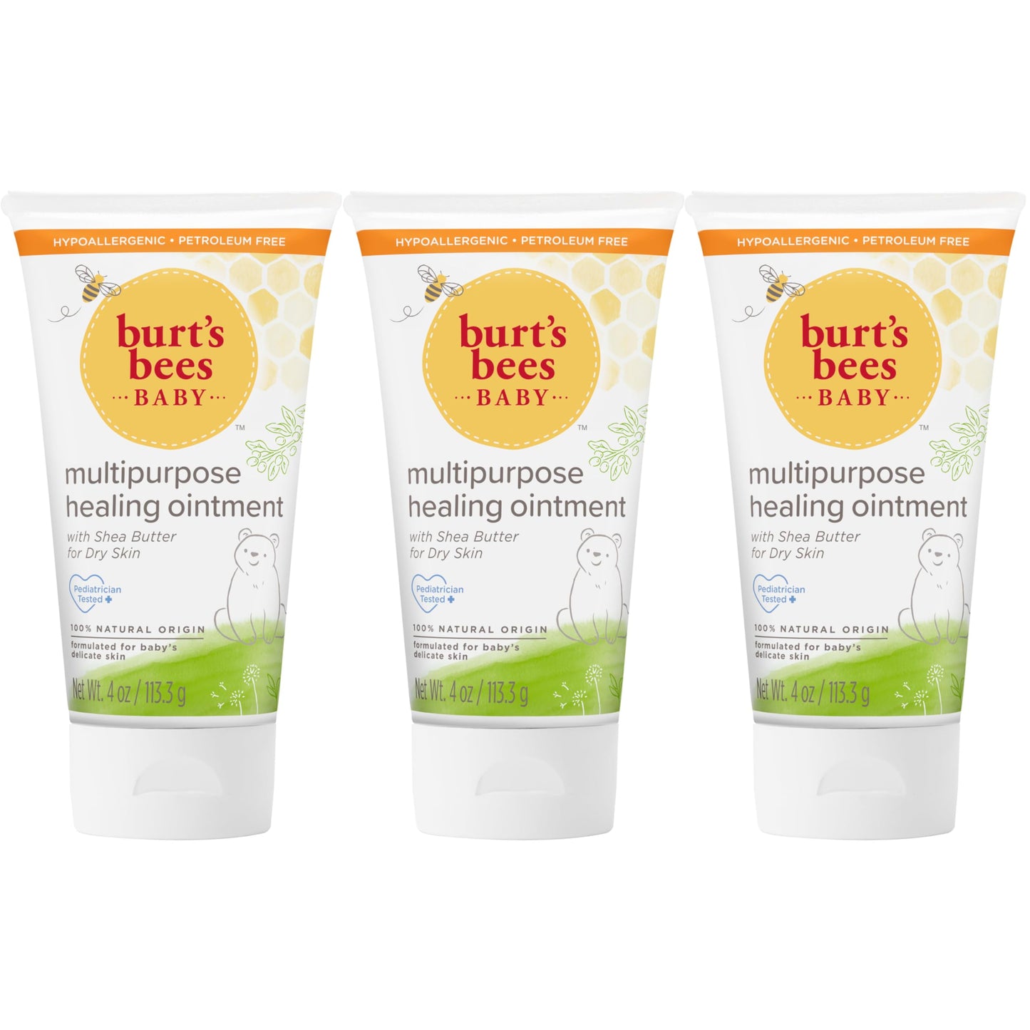 Burt's Bees Baby 100% Natural Origin Multipurpose Healing Ointment, Face & Body Baby Ointment – 7.5 Ounce Tub