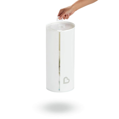 Munchkin® Toss™ Portable Disposable Diaper Pail, Holds up to 150 Newborn Diapers, 5 Pack, White