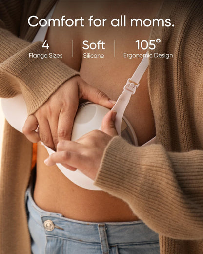 eufy Heated Wearable Breast Pump S1, Hands-Free Breast Pump with Industry-Leading HeatFlow™ Tech, App-Controlled OptiRhythm™, Hospital-Grade Suction, Leakproof, Slim and Ultra-Quiet for in-Bra Use
