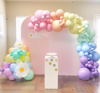 HOUSE OF PARTY 140PCS Pastel Rainbow Balloon Arch Garland Kit - Balloon Arch Kit-Birthday Balloons, Globos para Decoracion de Fiestas | Ideal for valentines day Baby Shower Party Decorations