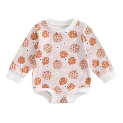Easter Newborn Baby Girl Clothes Fuzzy Bunny Embroidery Romper Sweatshirt Bubble Jumpsuit Toddler Baby Girl Outfit