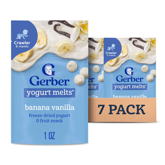 Gerber Baby Snacks Yogurt Melts, Strawberry, 1 Ounce (Pack of 7)