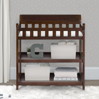 Delta Children Eclipse Changing Table with Changing Pad, White