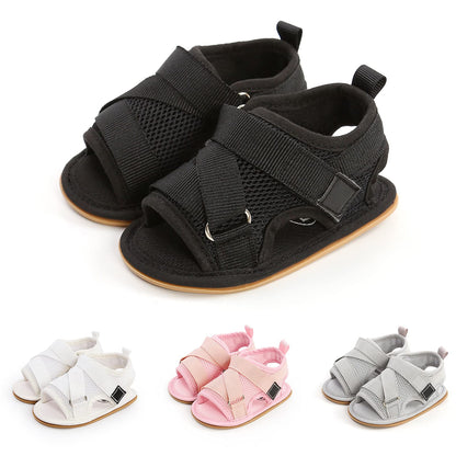Infant Baby Girls Boys Summer Sandals Premium Unisex Non Slip Rubber Soft Sole Breathable Toddler First Walker Outdoor Beach Shoes