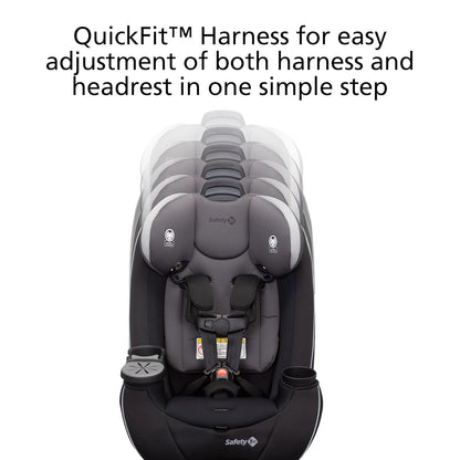 Safety 1st Grow and Go All-in-One Slim Convertible Car Seat, Rear Facing, 5-40 lbs, Forward Facing (30–65 lbs), High Back Booster Seat 40-100 pounds, Dunes Edge