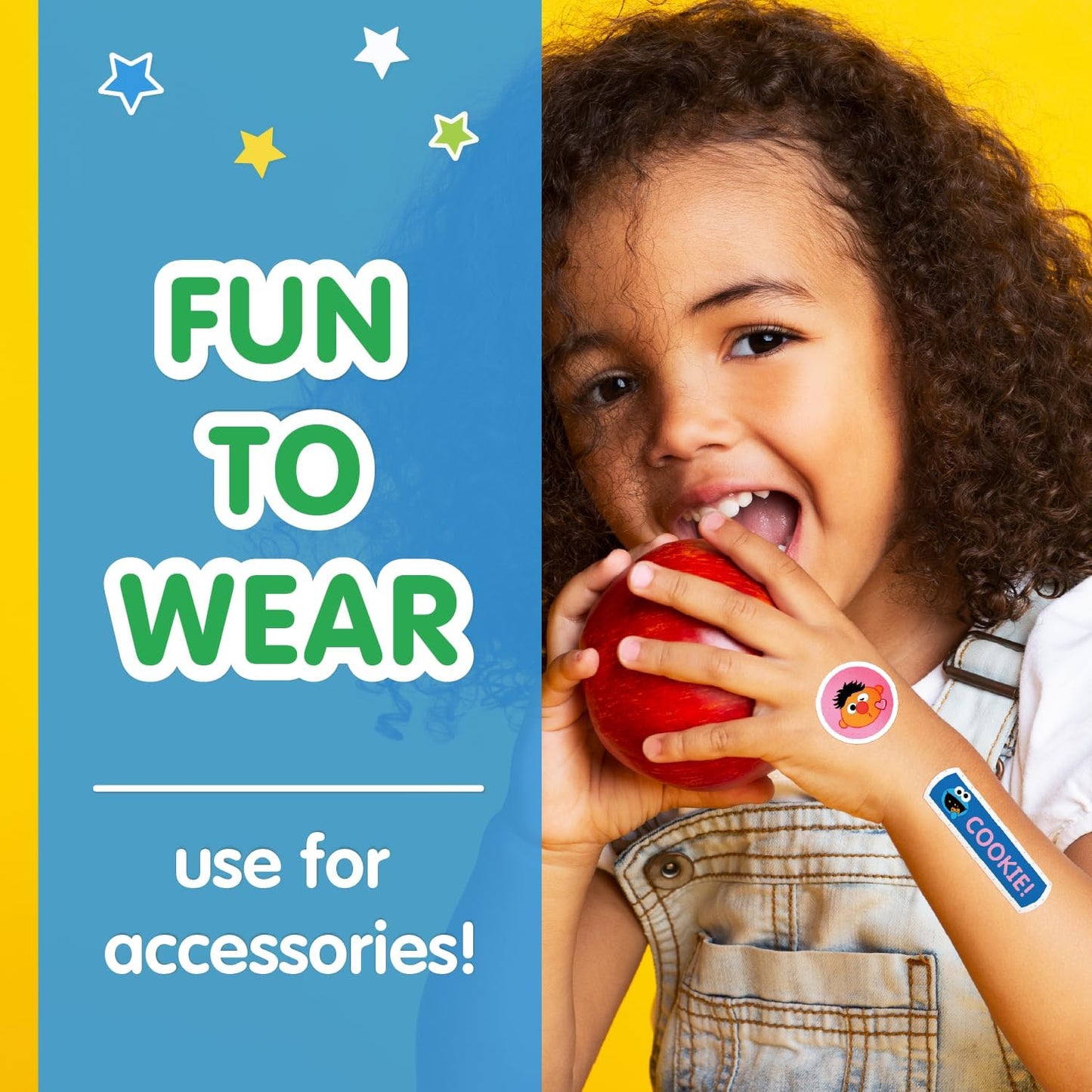 Sesame Street Kids Bandages, 100 CT | Great for Birthdays, Party Supplies Favors, Stickers, Stocking Stuffer or White Elephant Gift | Adhesive Bandages for Minor Cuts, Scrapes, Burns