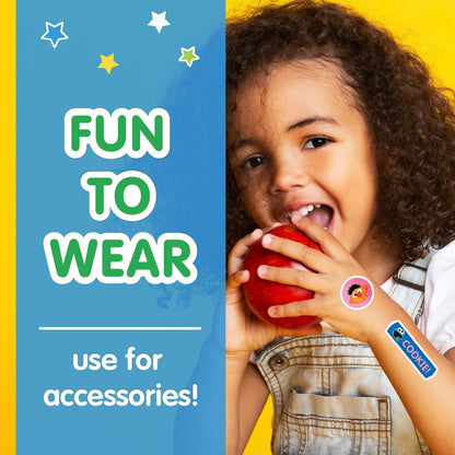 Sesame Street Kids Bandages, 100 CT | Great for Birthdays, Party Supplies Favors, Stickers, Stocking Stuffer or White Elephant Gift | Adhesive Bandages for Minor Cuts, Scrapes, Burns