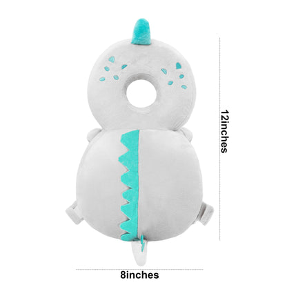 Baby Back Potection Toddler Safety Protector Cushion Pad Toddler Backpack for Crawling Walking Adjustable Toddlers Back Safety Pad for Boys and Girls(Green Dinosaur)