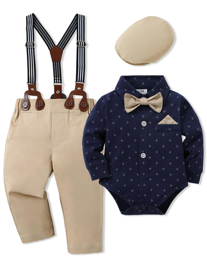 SANMIO Baby Boy Clothes 0-24M Baby Boy Suits 4pcs Baby Boys Baptism Easter Outfits Baby Christmas Clothes