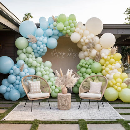 Ivory White Balloon Arch Kit,Boho Balloon Garland with Pastel Orange Cream Beige Champagne Gold White Sand Balloons for Neutral Baby Shower Wedding Boho Bridal Party Decorations