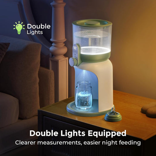 Momcozy Dual Lights Baby Bottle Warmer for Night Feedings, Instant Bottle Warmer for Making Formula, 57 Oz Larger Capicity, Formula Dispenser with 6 Temp Options, Breastfeeding Essentials