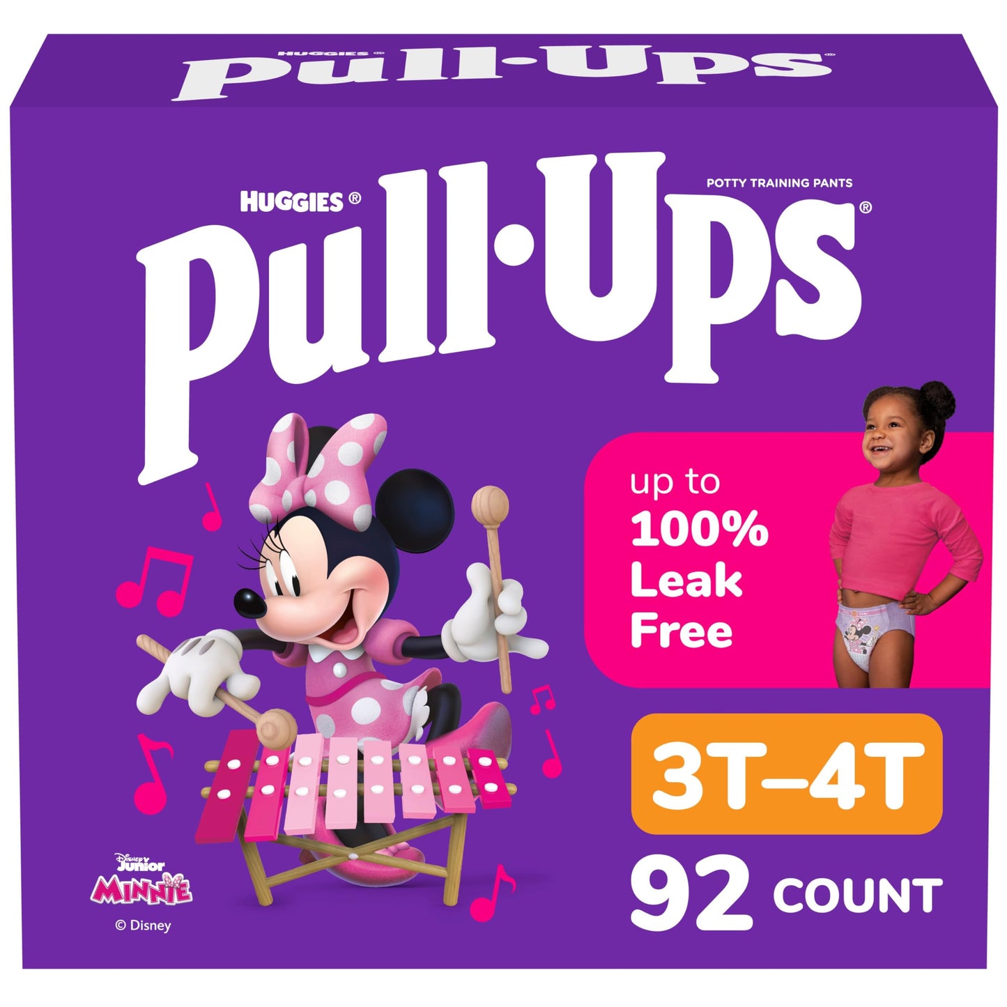 Pull-Ups Girls' Potty Training Pants, Size 4T-5T Training Underwear (38-50 lbs), 56 Count