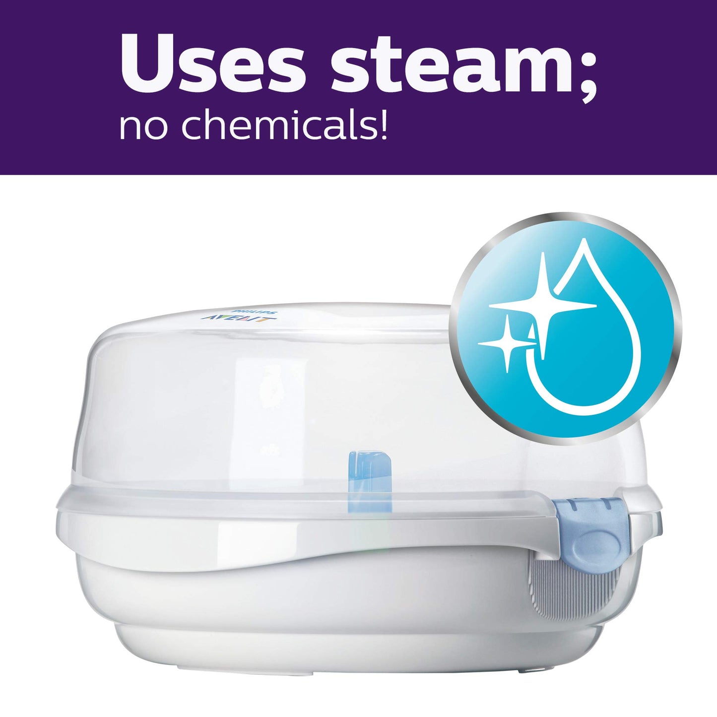 Philips Avent Baby Bottle Sterilizer and Dryer Premium, Removes 99,9% of Bacteria, Chemicals Free, Capacity 6 Bottles/Teats/Accessories, Modular Space Saving Design, Model SCF293