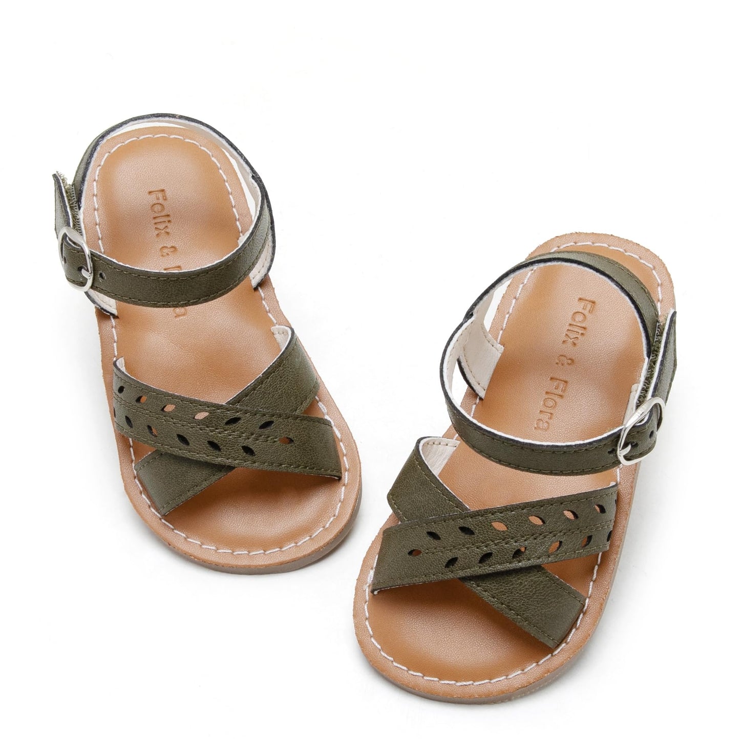 Felix & Flora Toddler Girl Sandals - Little Girl Easter Summer Dress Shoes Lightweight Open Toe Beach Holiday.