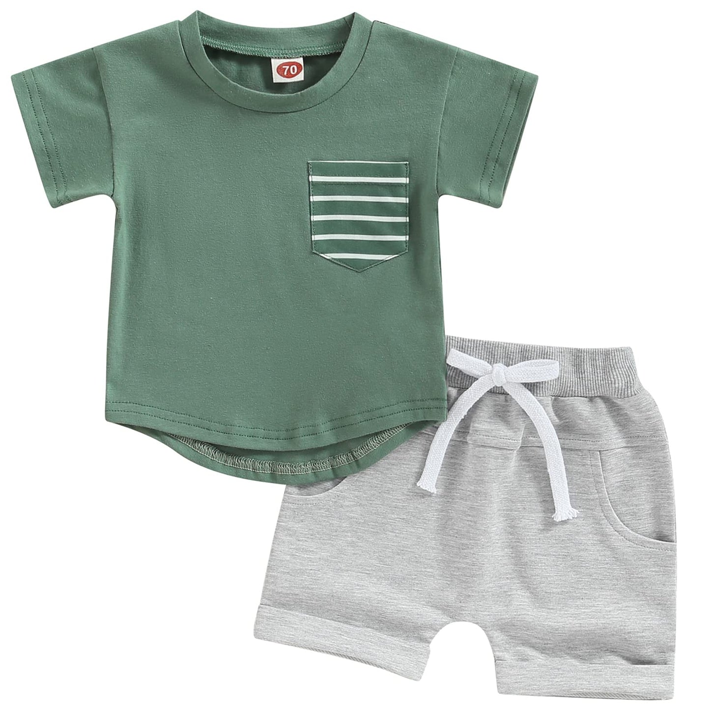 Mubineo Infant Toddler Baby Boy Summer T Shirt Shorts Outfits Short Sleeve Tee Tops Clothes Set