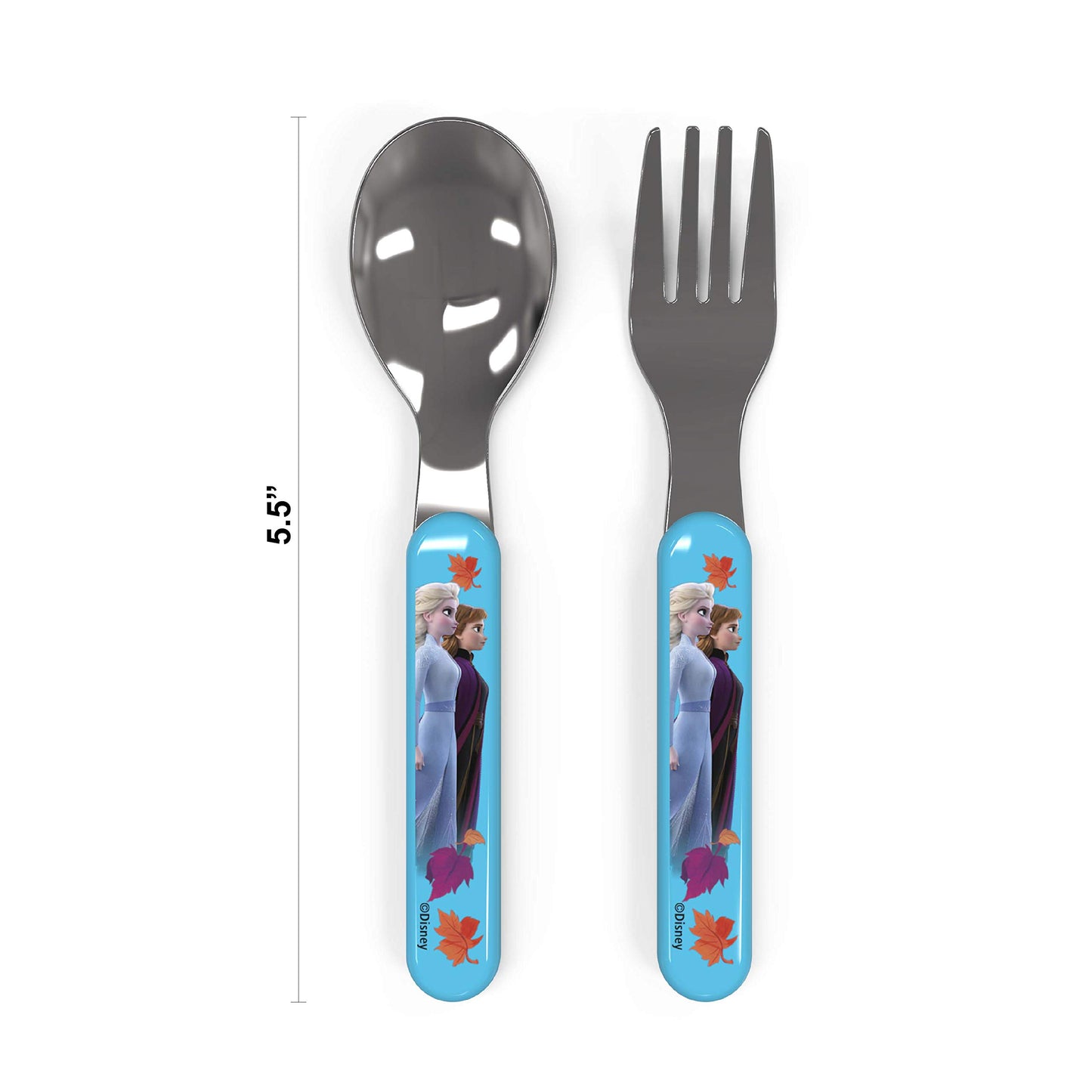 Zak Designs 5-Piece Dinnerware Set, Baby Shark - Durable Plastic & Stainless Steel - Includes Water Bottle, 8-Inch Plate, 6-Inch Bowl, Fork & Spoon - Suitable for Kids Ages 3+