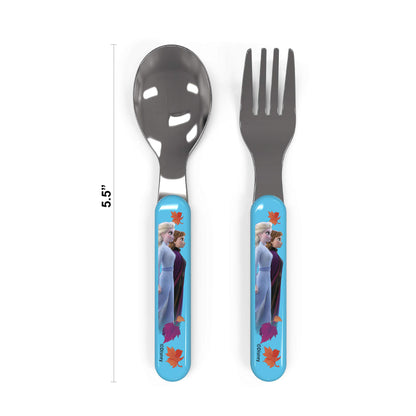 Zak Designs 5-Piece Dinnerware Set, Baby Shark - Durable Plastic & Stainless Steel - Includes Water Bottle, 8-Inch Plate, 6-Inch Bowl, Fork & Spoon - Suitable for Kids Ages 3+