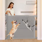 Momcozy Retractable Baby Gate, 33" Tall, Extends up to 55" Wide, Child Safety Baby Gates for Stairs, Doorways, Hallways, Indoor, Outdoor