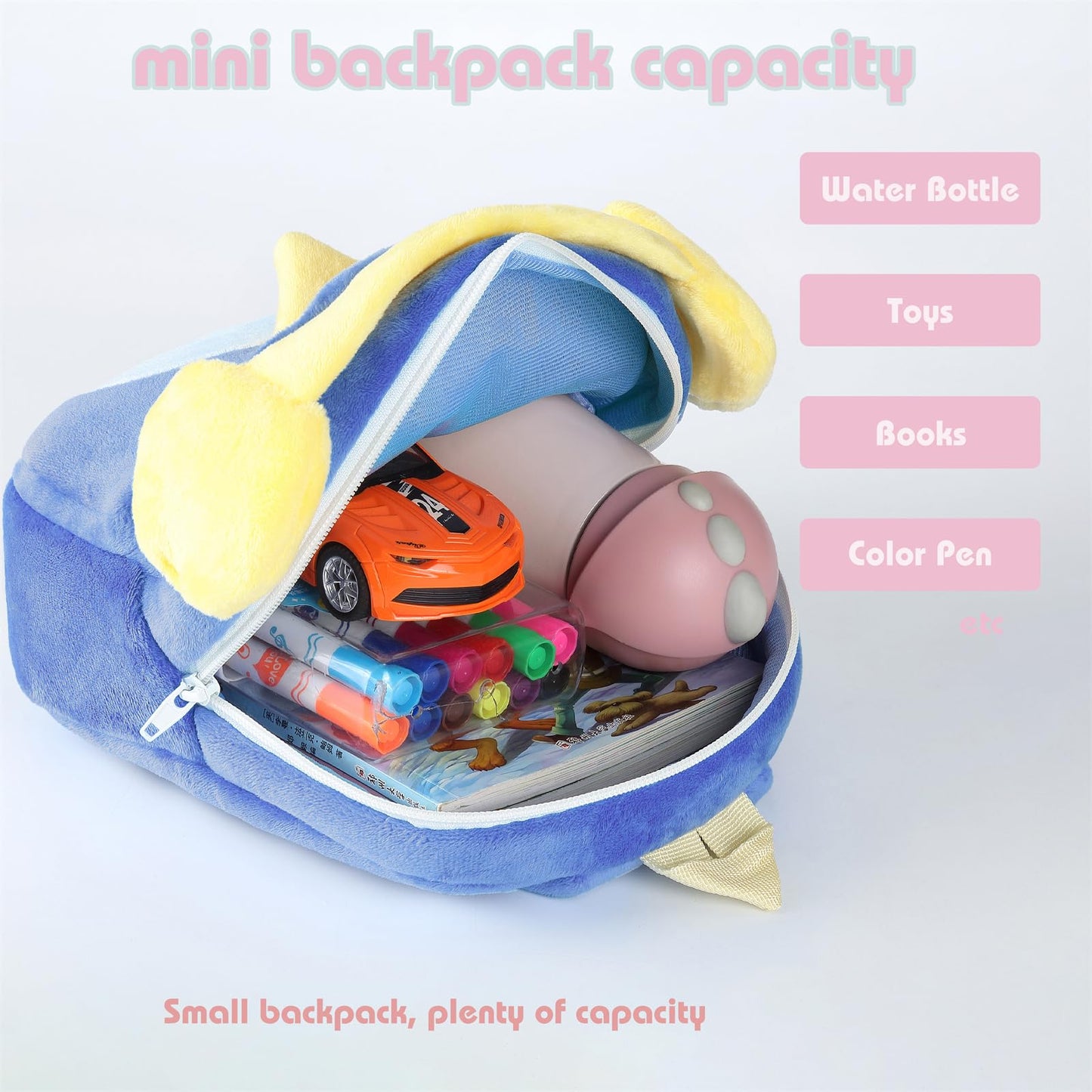 Toddler Backpack for Girls Boys School Small Backpacks Toddler Back Pack Stuffed Animal Backpack Kawaii Kids Mini School Bag Preschool Age 2-4 Unicorn