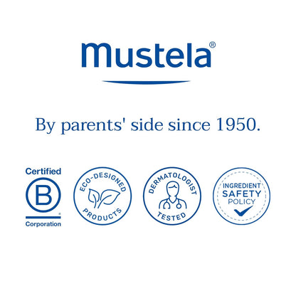 Mustela Newborn Arrival Gift Set - Baby Skincare & Bath Time Essentials - Natural & Plant Based - 5 Items Set
