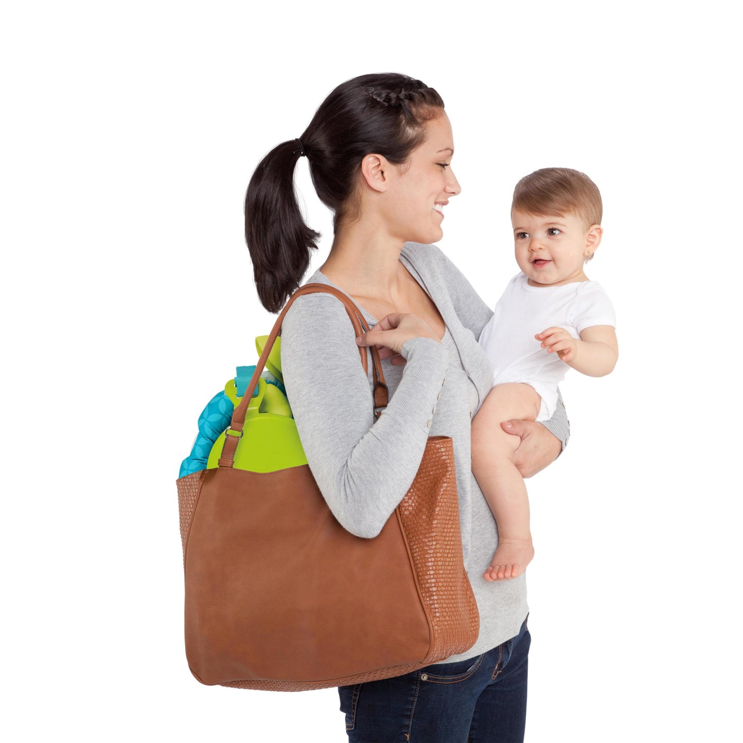 Bright Starts Bounce 'n Spring Deluxe Door Jumper for Baby with Adjustable Strap, 6 Months and Up, Max Weight 26 lbs