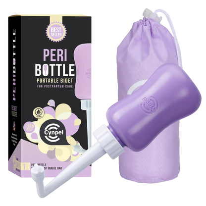 Peri Bottle - Postpartum and Perineal Care - FSA HSA Eligible - Portable Hand Held Travel Bidet Sprayer for Women or Men - Handheld Jet Spray Bottle for Toilet - Pack of 1 - Blue