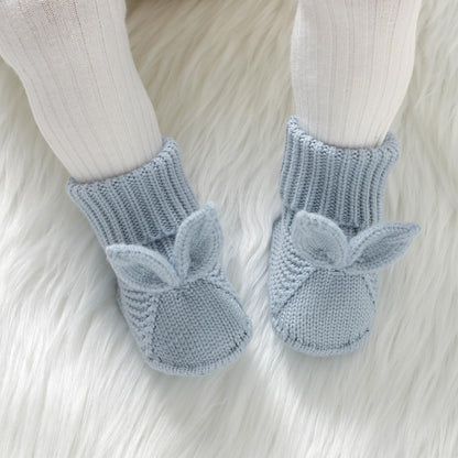 Baby Booties Newborn First Walkers Soft Knit Boots Warm Knitted Crib Shoes for Boy Girl Crochet Infant Sock