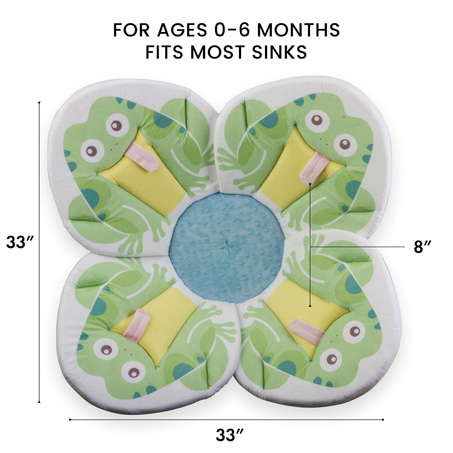 Blooming Bath Baby Bath Seat - Baby Tubs for Newborn Infants to Toddler 0 to 6 Months and Up - Baby Essentials Must Haves - The Original Washer-Safe Flower Seat (Lotus, Gray/White/Yellow)
