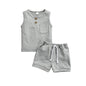 CIYCUIT 2Pcs Baby Boy Summer Clothes Infant Toddler Beach Outfits Sleeveless Tank Tops Shorts Set
