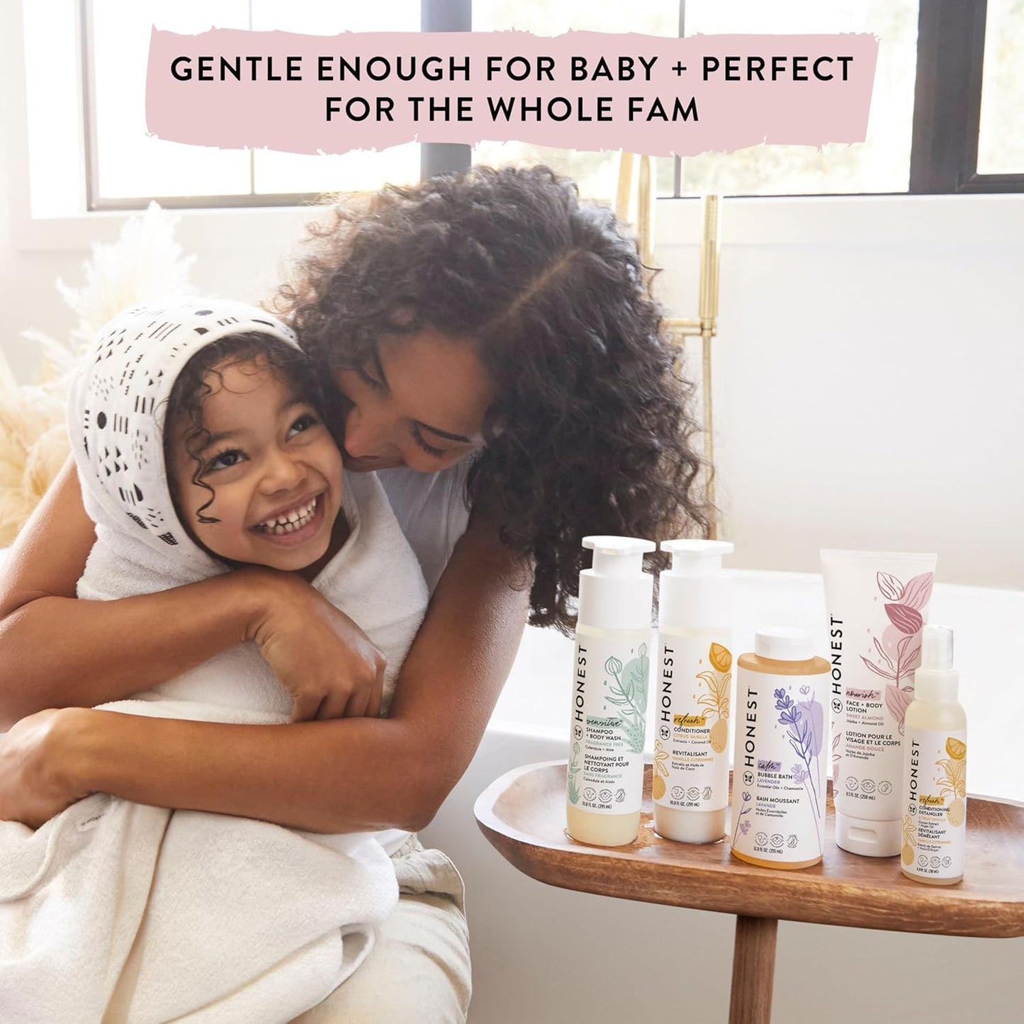 The Honest Company Conditioning Hair Detangler | Leave-in Conditioner + Fortifying Spray | Tear-free, Cruelty-Free, Hypoallergenic | Citrus Vanilla Refresh, 4 fl oz
